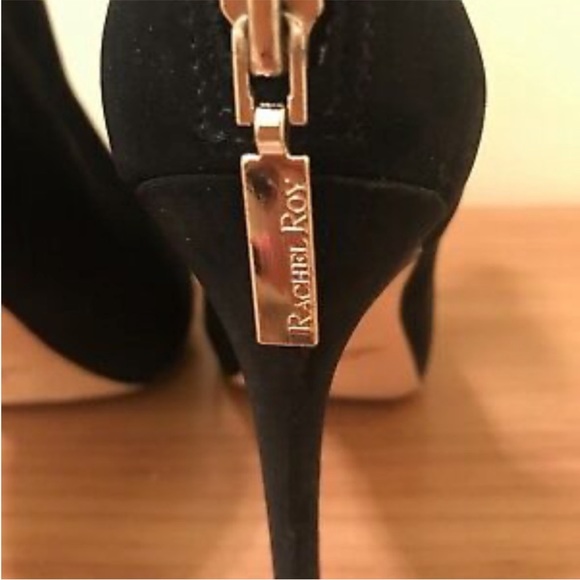 Rachel Roy Black Suede Ankle Boots Size 6.5 - Picture 5 of 5